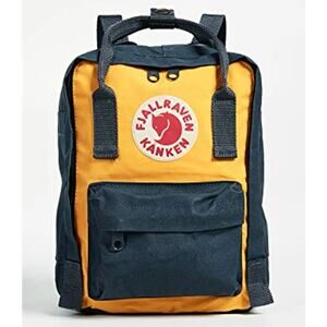 Fjällräven Kanken Mini Convertible Backpack In Navy/yellow